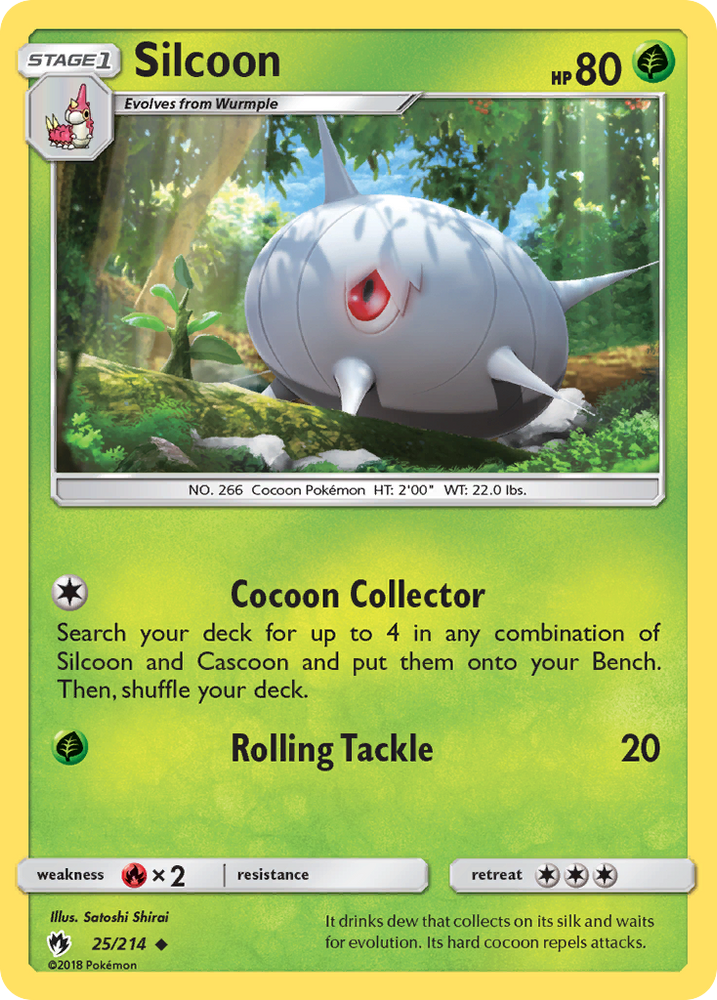 Pokemon | Silcoon (25/214) [Sun & Moon: Lost Thunder] | The Nerd Merchant