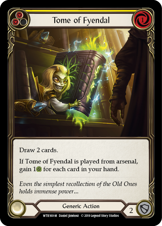 Flesh and Blood TCG | Tome of Fyendal [WTR160-M] (Welcome to Rathe)  Alpha Print Normal | The Nerd Merchant