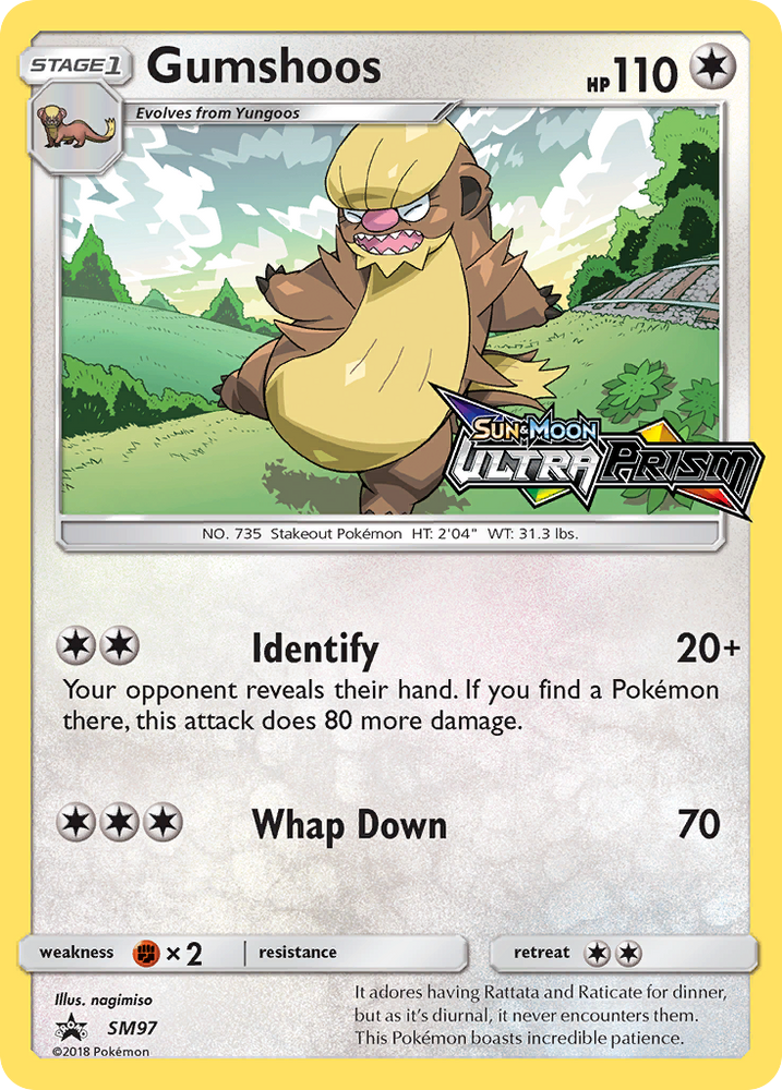 Pokemon | Gumshoos (SM97) [Sun & Moon: Black Star Promos] | The Nerd Merchant