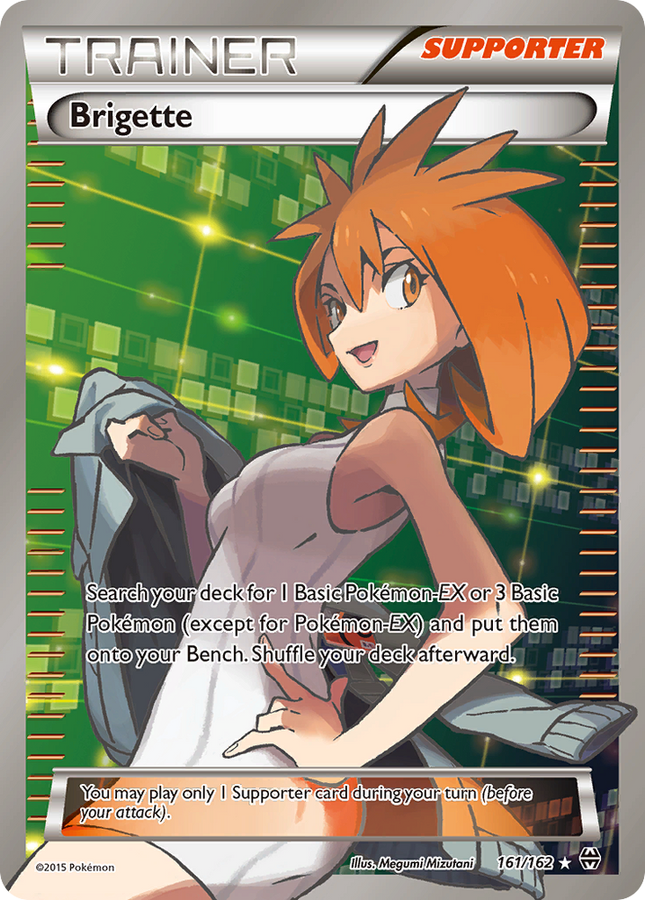 Pokemon | Brigette (161/162) [XY: BREAKthrough] | The Nerd Merchant