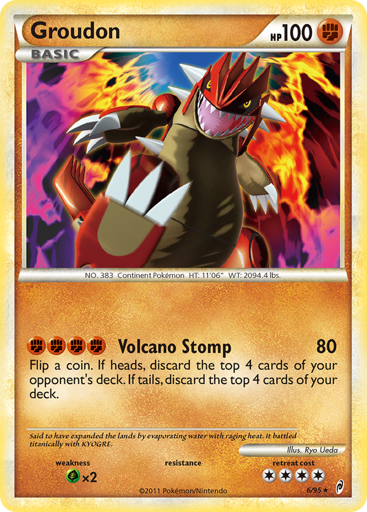Pokemon | Groudon (6/95) [HeartGold & SoulSilver: Call of Legends] | The Nerd Merchant