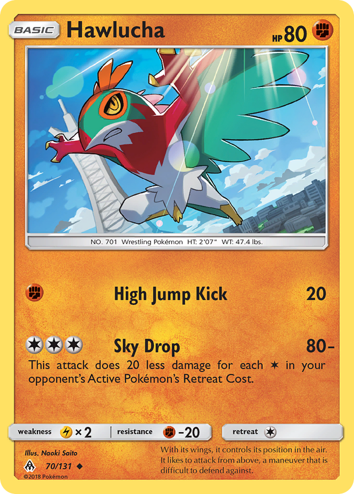 Pokemon | Hawlucha (70/131) [Sun & Moon: Forbidden Light] | The Nerd Merchant