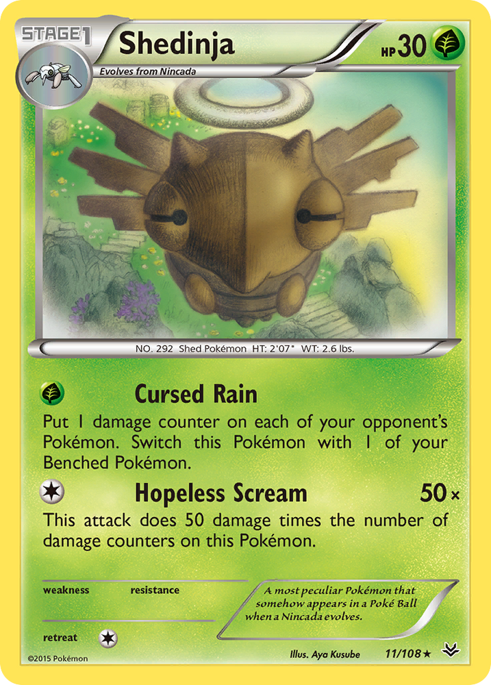 Pokemon | Shedinja (11/108) [XY: Roaring Skies] | The Nerd Merchant