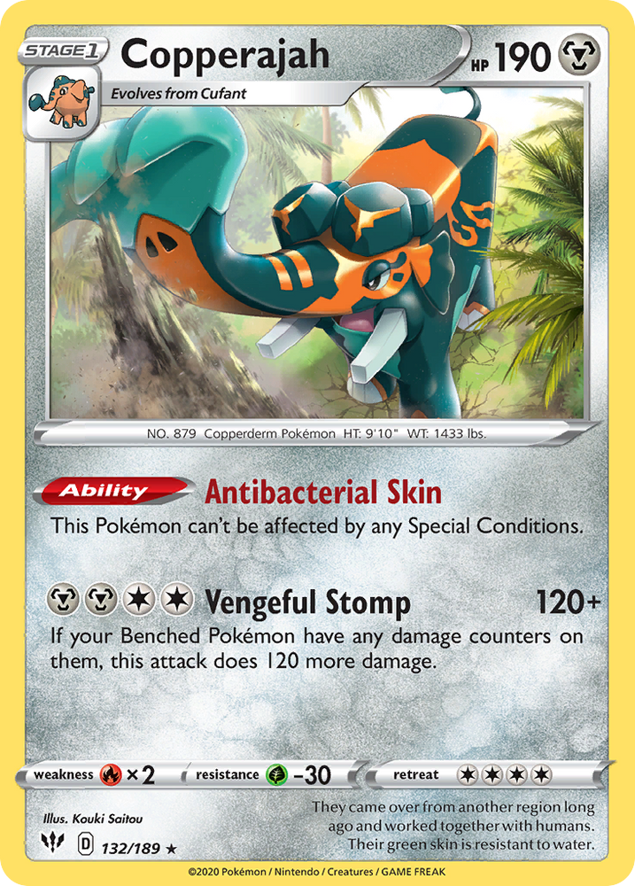 Pokemon | Copperajah (132/189) [Sword & Shield: Darkness Ablaze] | The Nerd Merchant