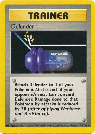 Pokemon | Defender (80/102) [Base Set Unlimited] | The Nerd Merchant
