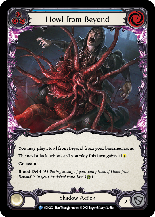 Flesh and Blood TCG | Howl from Beyond (Blue) [MON202] (Monarch)  1st Edition Normal | The Nerd Merchant