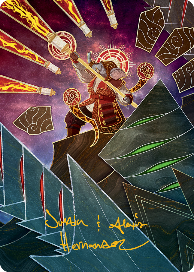 Magic | Quintorius, Loremaster Art Card (63) (Gold-Stamped Signature) [March of the Machine Art Series] | The Nerd Merchant