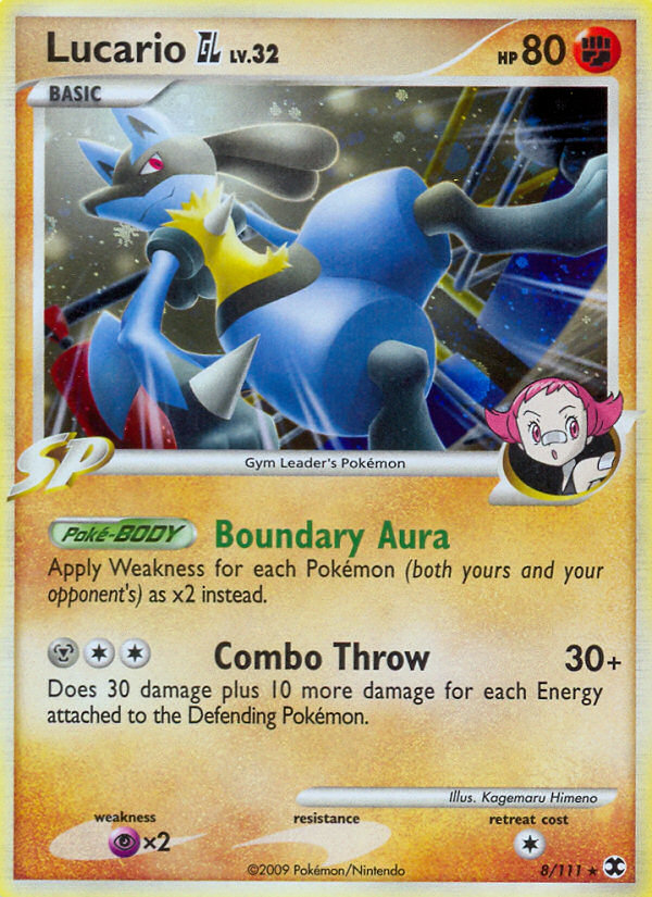 Pokemon | Lucario GL (8/111) [Platinum: Rising Rivals] | The Nerd Merchant