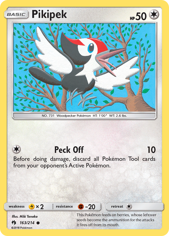 Pokemon | Pikipek (163/214) [Sun & Moon: Lost Thunder] | The Nerd Merchant