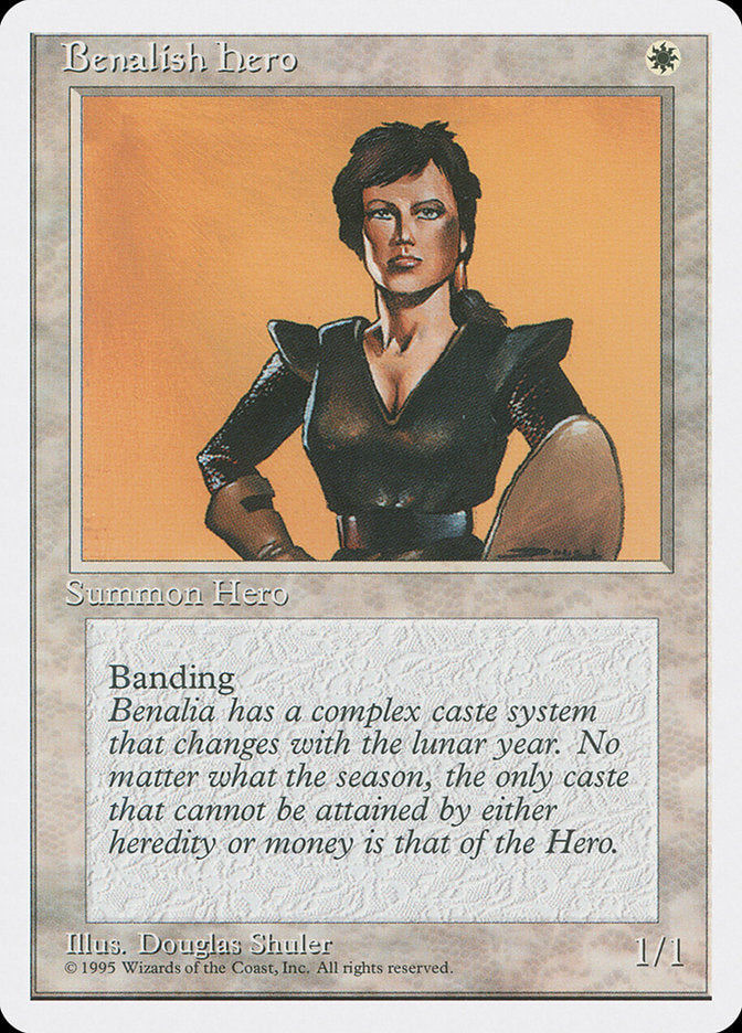 Magic | Benalish Hero [Fourth Edition] | The Nerd Merchant