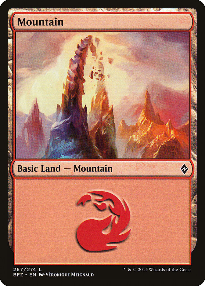 Magic | Mountain (267) [Battle for Zendikar] | The Nerd Merchant