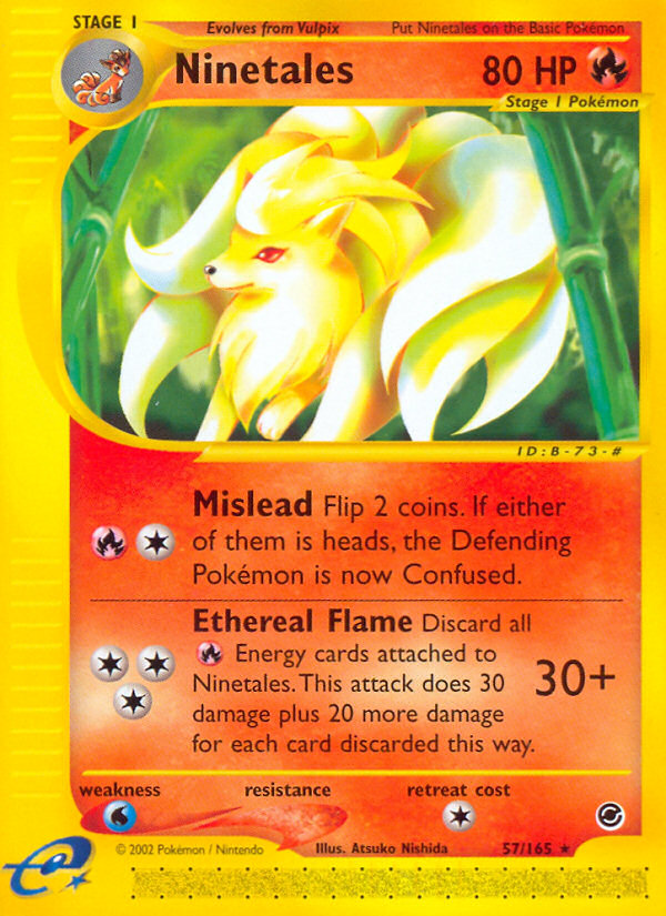 Pokemon | Ninetales (57/165) [Expedition: Base Set] | The Nerd Merchant