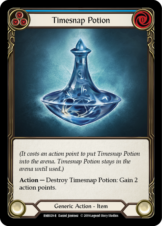 Flesh and Blood TCG | Timesnap Potion [RNR029-R] (Rhinar Hero Deck)  1st Edition Normal | The Nerd Merchant