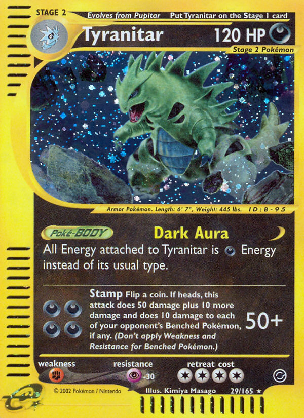Pokemon | Tyranitar (29/165) [Expedition: Base Set] | The Nerd Merchant