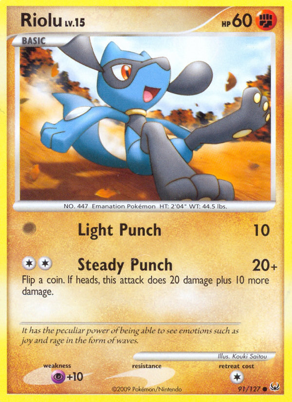 Pokemon | Riolu (91/127) [Platinum: Base Set] | The Nerd Merchant