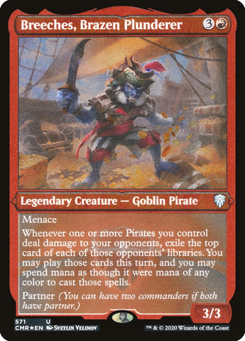 Magic | Breeches, Brazen Plunderer (Etched) [Commander Legends] | The Nerd Merchant