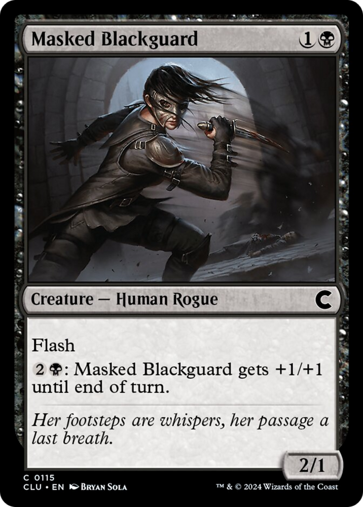Magic | Masked Blackguard [Ravnica: Clue Edition] | The Nerd Merchant