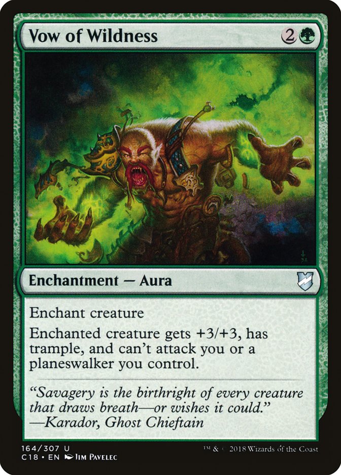 Magic | Vow of Wildness [Commander 2018] | The Nerd Merchant