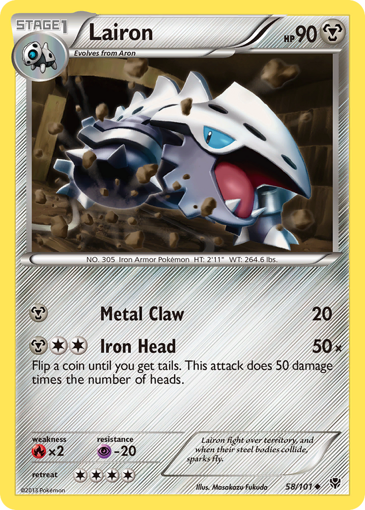 Pokemon | Lairon (58/101) [Black & White: Plasma Blast] | The Nerd Merchant
