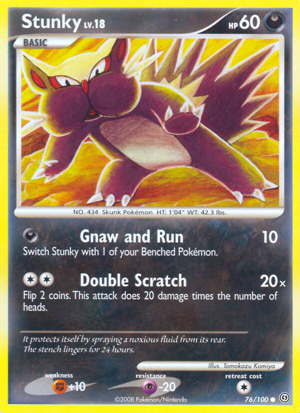 Pokemon | Stunky (76/100) [Diamond & Pearl: Stormfront] | The Nerd Merchant
