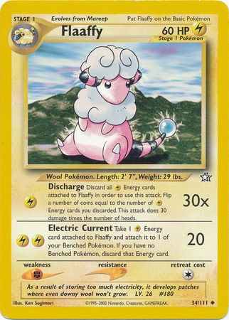 Pokemon | Flaaffy (34/111) [Neo Genesis Unlimited] | The Nerd Merchant