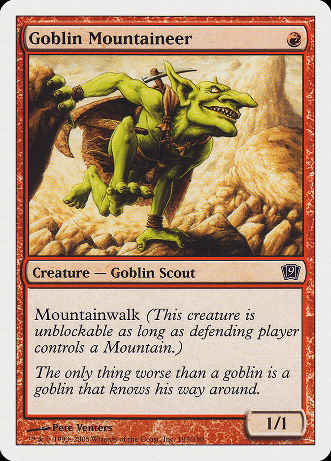 Magic | Goblin Mountaineer [Ninth Edition] | The Nerd Merchant