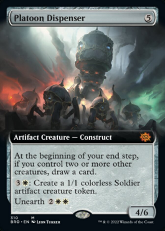 Magic | Platoon Dispenser (Extended Art) [The Brothers' War] | The Nerd Merchant