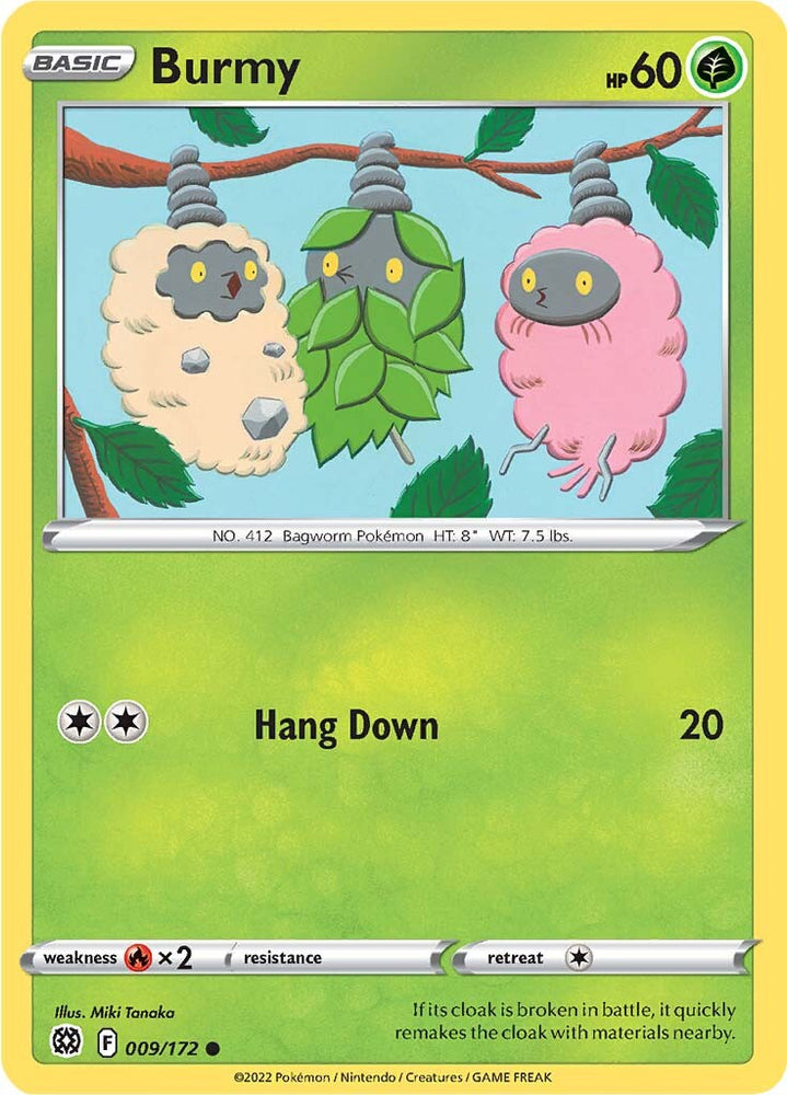 Pokemon | Burmy (009/172) [Sword & Shield: Brilliant Stars] | The Nerd Merchant