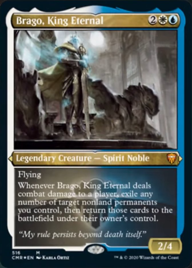 Magic | Brago, King Eternal (Etched) [Commander Legends] | The Nerd Merchant