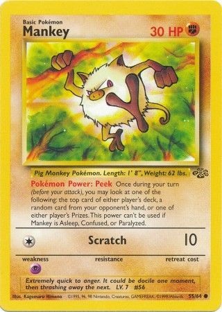 Pokemon | Mankey (55/64) [Jungle Unlimited] | The Nerd Merchant