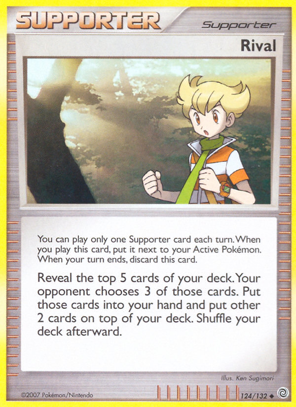 Pokemon | Rival (124/132) [Diamond & Pearl: Secret Wonders] | The Nerd Merchant