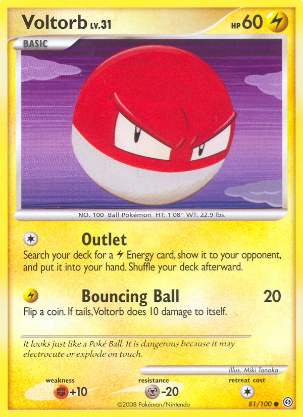 Pokemon | Voltorb (81/100) [Diamond & Pearl: Stormfront] | The Nerd Merchant