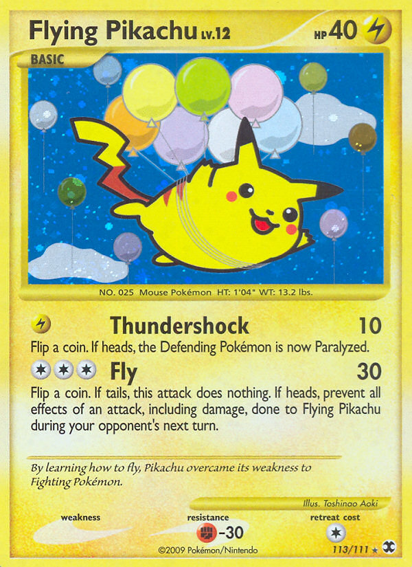 Pokemon | Flying Pikachu (113/111) [Platinum: Rising Rivals] | The Nerd Merchant