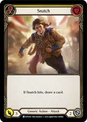 Flesh and Blood TCG | Snatch (Yellow) [U-WTR168] (Welcome to Rathe Unlimited)  Unlimited Rainbow Foil | The Nerd Merchant