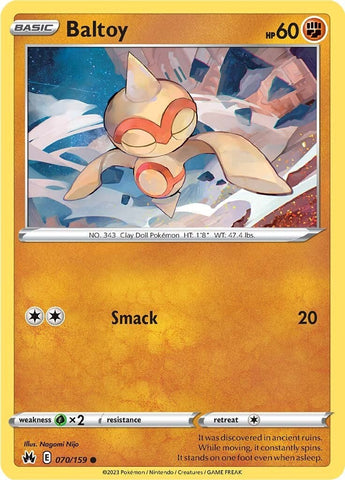Pokemon | Baltoy (070/159) [Sword & Shield: Crown Zenith] | The Nerd Merchant