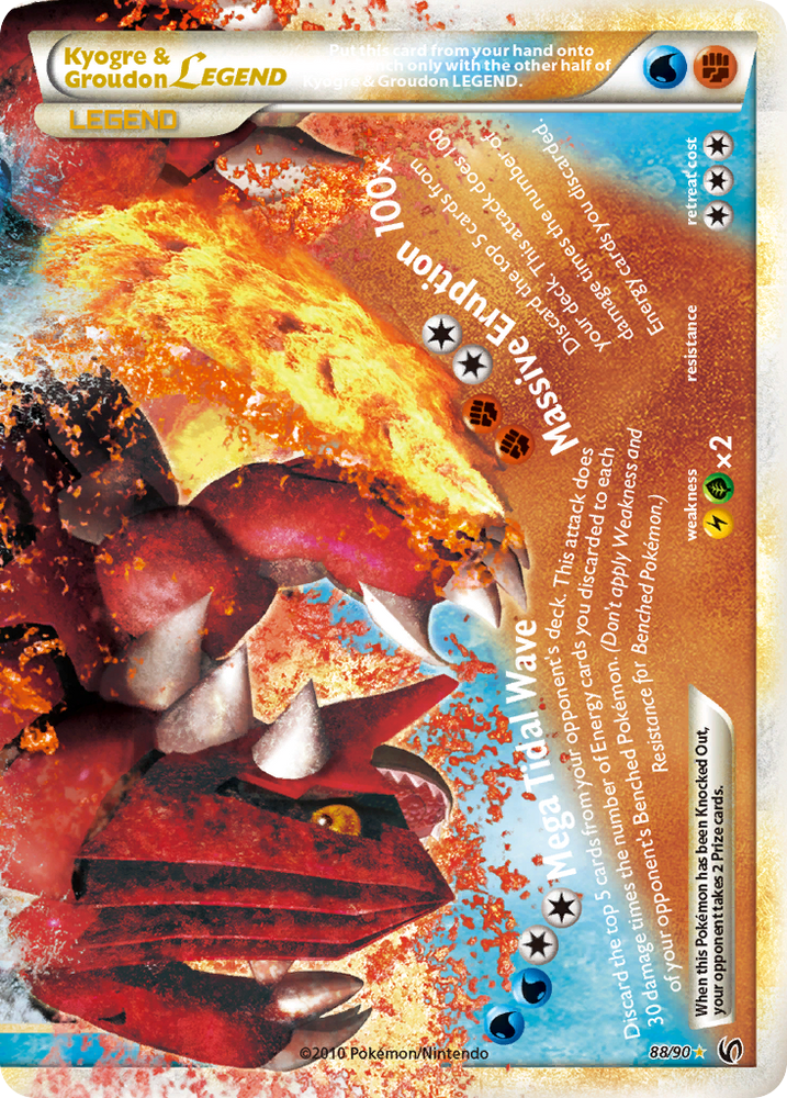 Pokemon | Kyogre & Groudon LEGEND (88/90) [HeartGold & SoulSilver: Undaunted] | The Nerd Merchant