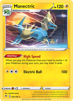 Pokemon | Manectric (052/185) [Sword & Shield: Vivid Voltage] | The Nerd Merchant