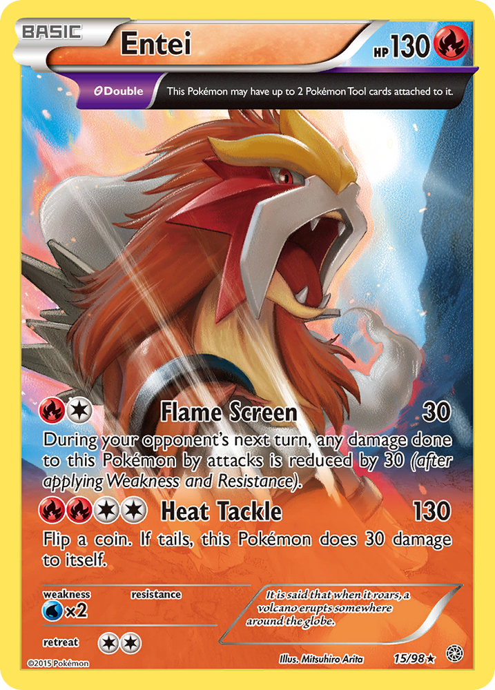 Pokemon | Entei (15/98) [XY: Ancient Origins] | The Nerd Merchant