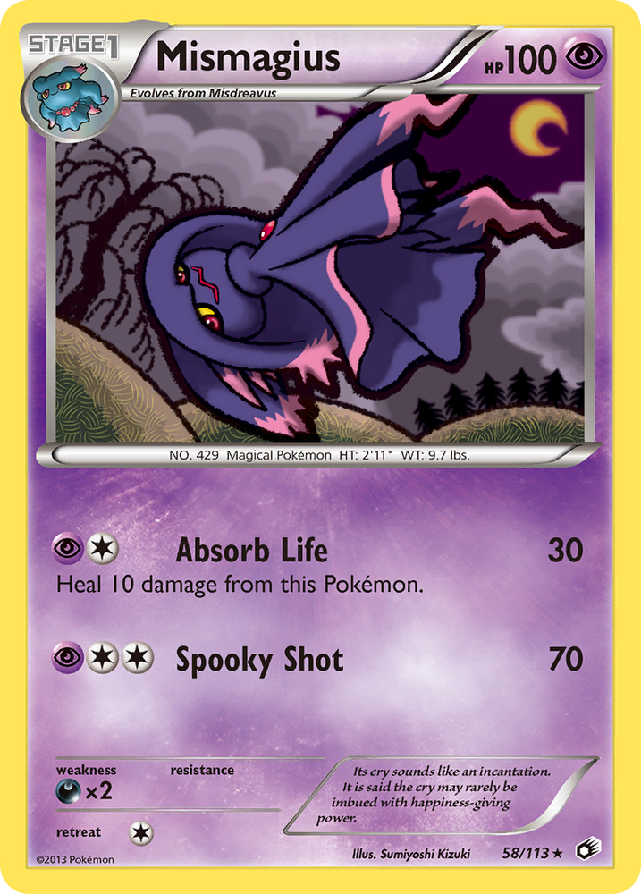 Pokemon | Mismagius (58/113) [Black & White: Legendary Treasures] | The Nerd Merchant
