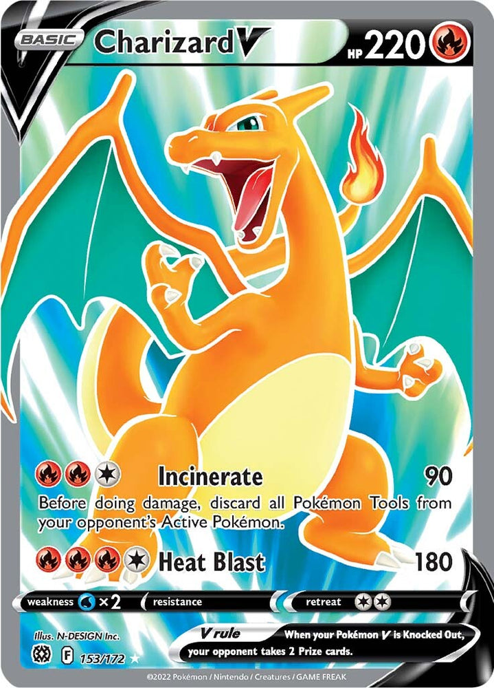 Pokemon | Charizard V (153/172) [Sword & Shield: Brilliant Stars] | The Nerd Merchant