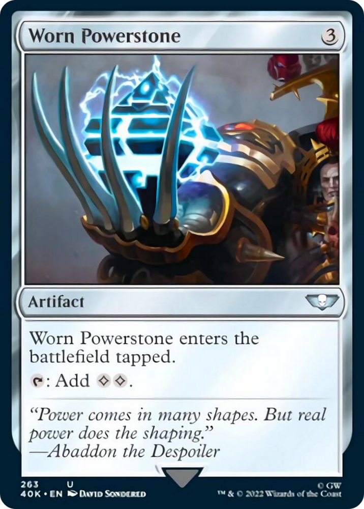 Magic | Worn Powerstone (Surge Foil) [Warhammer 40,000] | The Nerd Merchant
