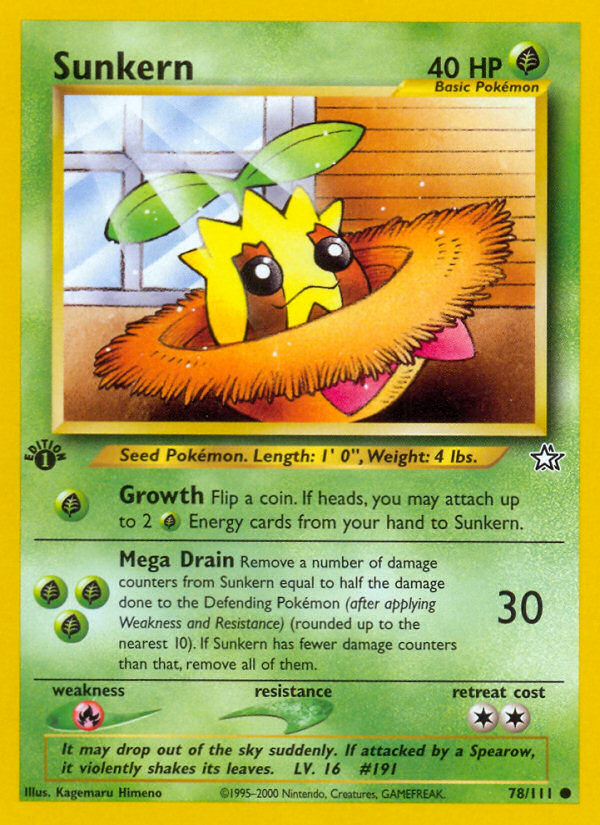 Pokemon | Sunkern (78/111) [Neo Genesis 1st Edition] | The Nerd Merchant