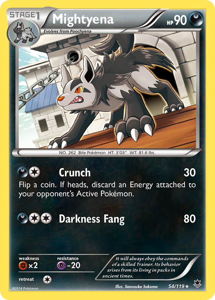 Pokemon | Mightyena (54/119) [XY: Phantom Forces] | The Nerd Merchant