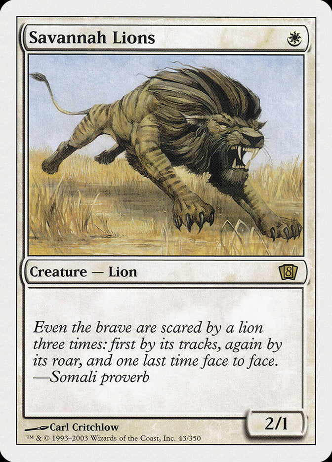 Magic | Savannah Lions [Eighth Edition] | The Nerd Merchant
