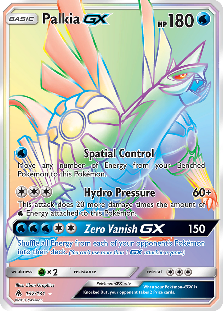 Pokemon | Palkia GX (132/131) [Sun & Moon: Forbidden Light] | The Nerd Merchant