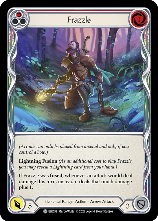 Flesh and Blood TCG | Frazzle (Red) [ELE059] (Tales of Aria)  1st Edition Rainbow Foil | The Nerd Merchant