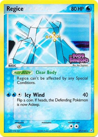 Pokemon | Regice (27/110) (Stamped) [EX: Holon Phantoms] | The Nerd Merchant