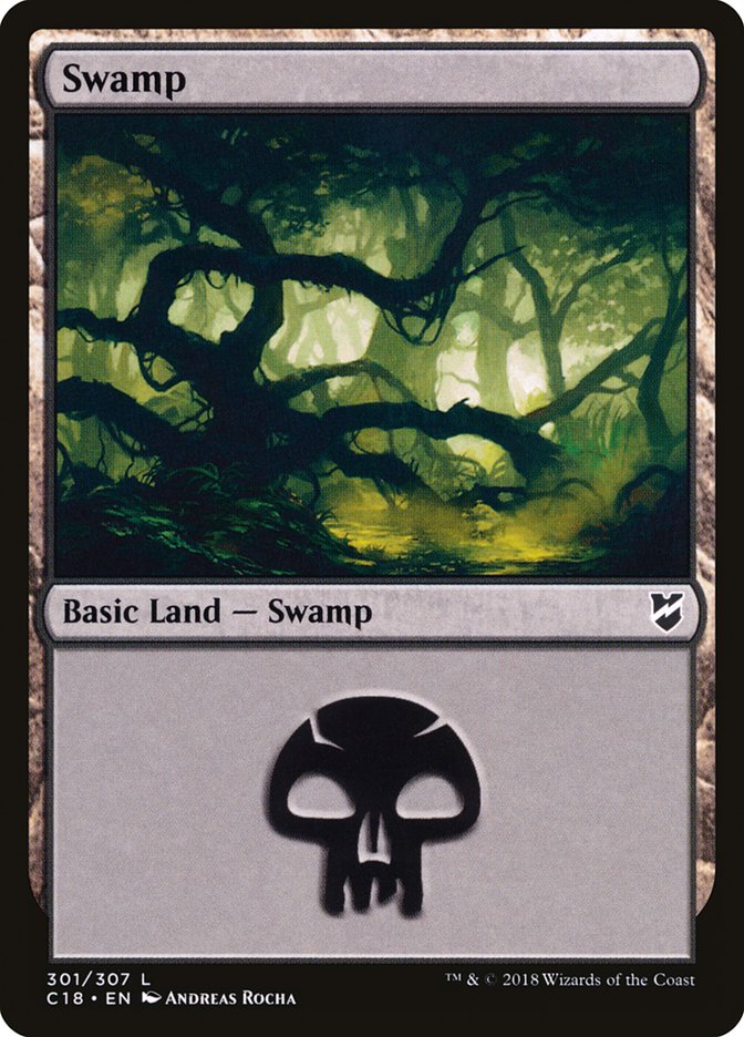 Magic | Swamp (301) [Commander 2018] | The Nerd Merchant