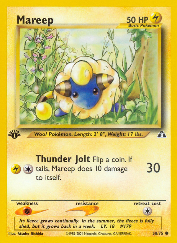 Pokemon | Mareep (58/75) [Neo Discovery 1st Edition] | The Nerd Merchant