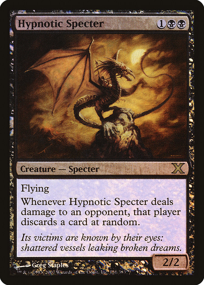 Magic | Hypnotic Specter (Premium Foil) [Tenth Edition] | The Nerd Merchant